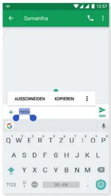 bq Aquaris VS Plus - Textauswahl - 1