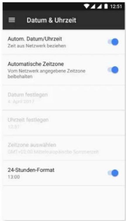 bq Aquaris VS Plus - DATUM UND UHRZEIT - 1