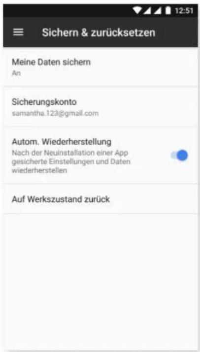 bq Aquaris VS Plus - SICHERN UND ZURÜCKSETZEN - 1