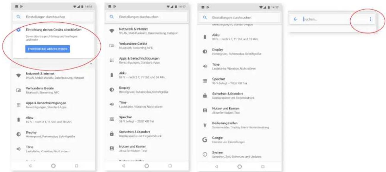 bq Aquaris X2 - Einstellungen - 1