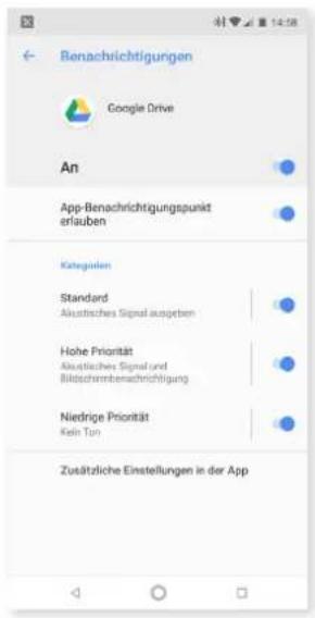 bq Aquaris X2 - BENACHRICHTIGUNGSKANÄLE UND - KATEGORIEN - 1