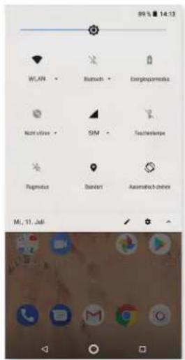 bq Aquaris X2 Pro - SCHNELLEINSTELLUNGEN - 1