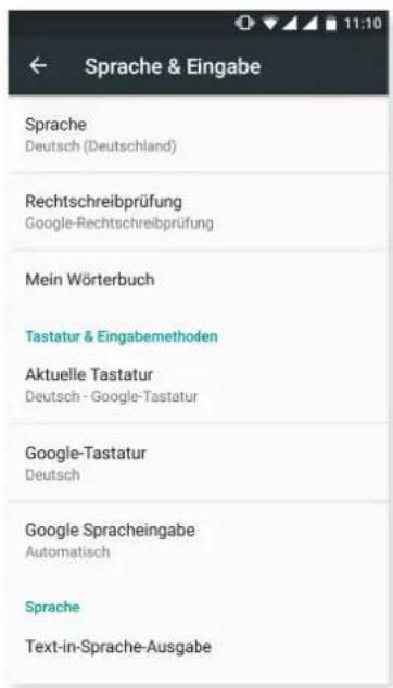 bq Aquaris X5 Plus - SPRACHE UND TEXTEINGABE - 1