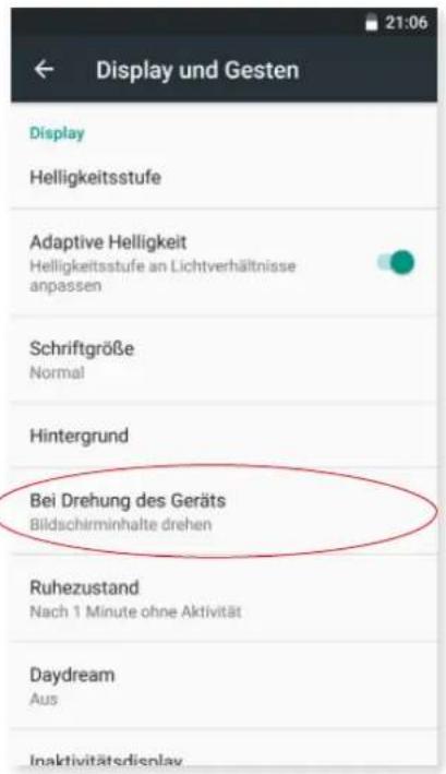 bq Aquaris X5 Plus - Displayausrichtung anpassen - 1