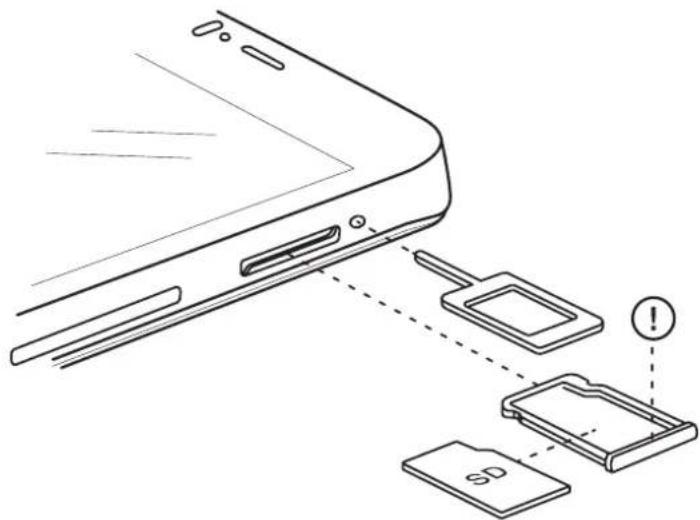 bq Aquaris M - Einsetzen/Entfernen der MicroSD-Karte - 1