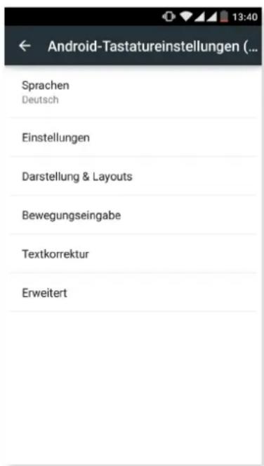bq Aquaris M - SPRACHE UND EINGABE - 3