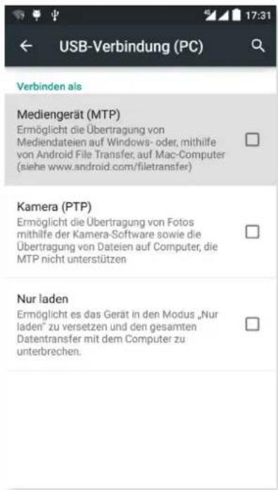 bq Aquaris M - Laden des Gerätes und Dateiübertragung - 6