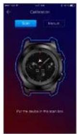 Cathamom Scan Menu Put the watch in the scan box