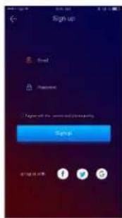 Sign up Send Password Register with the following password: Up again