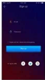 Sign Up Send Password Sign Up Login down to account or access to the app