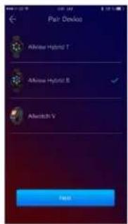 Pair Device Altivate Hybrid T Altivate Hybrid B Altivate V Next