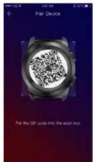 Pair Device Put the QR code into the scan box