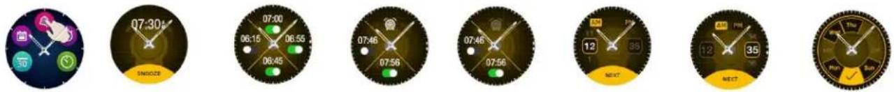 07:30 SNOOZE 06:15 06:45 07:00 06:55 07:46 07:56 07:46 07:56 12 PM 12 PM 12 PM 35 38 35 38 Run