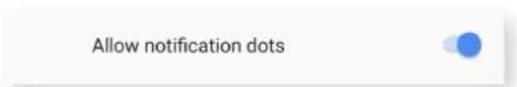 Allow notification dots