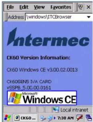 Intermec CK60 - Internet Explorer - 2