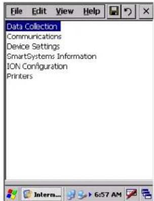 Intermec CK60 - To access the Intermec Settings applet - 2