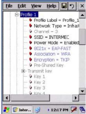 Intermec CK60 - Configuring WPA Security With Funk Security - 1