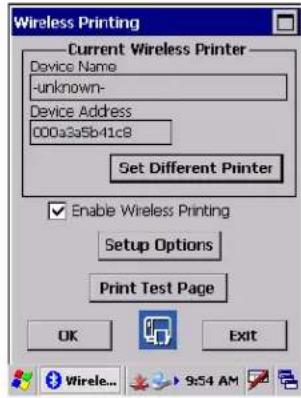 Intermec CK60 - To set a different printer - 1