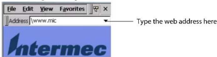 Intermec CK60 - Browsing the Internet - 1