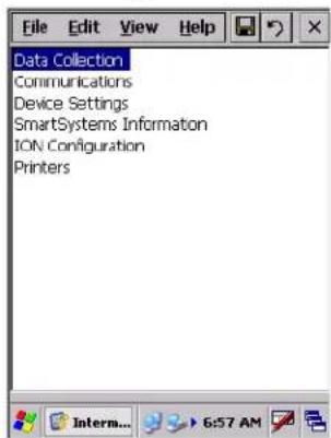 Intermec CK60 - To access the Intermec Settings applet: - 2