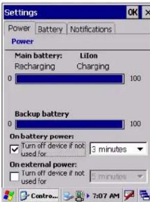 Intermec CK60 - Checking the Battery Status - 3