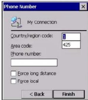 Intermec CK60 - Connecting to an Internet Service Provider - 5