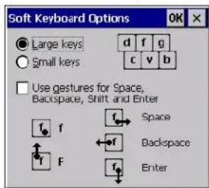 Intermec CK60 - Large Keys Versus Small Keys on "Soft" Keyboard - 1