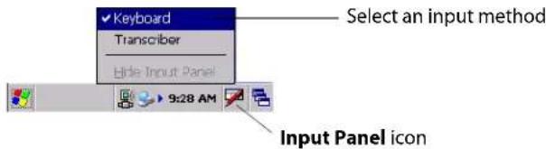 Intermec CK60 - Entering Information - 1