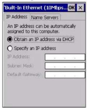 Intermec CK60 - To view information about the Ethernet communications - 1