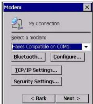 Intermec CK60 - Connecting to an Internet Service Provider - 4