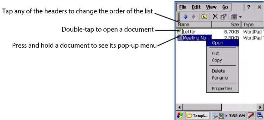 Intermec CK60 - Creating a Document - 1