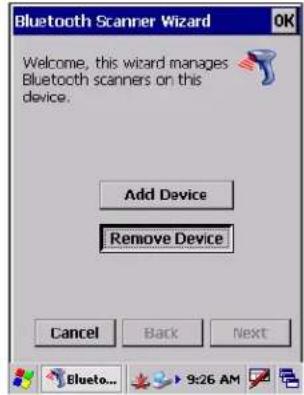 Intermec CK60 - To disconnect a wireless scanner - 1