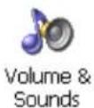 Intermec CK60 - To adjust the volume using the Volume & Sounds applet - 1