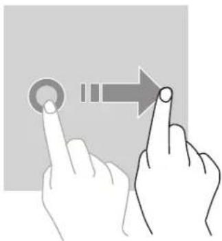 Illustration of two hands interacting with a circular button and an arrow (no text or symbols)