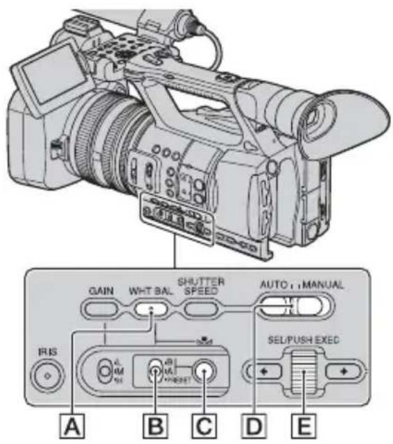 SONY HXR-NX5P - Adjusting to natural color (White balance) - 1