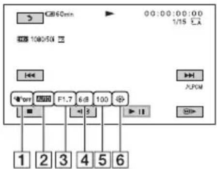 SONY HXR-NX5P - Press the DATA CODE button A during playback or pause. - 1