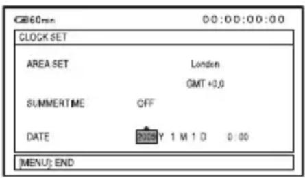 SONY HXR-NX5P - Step 6: Setting the date and time (Continued) - 1
