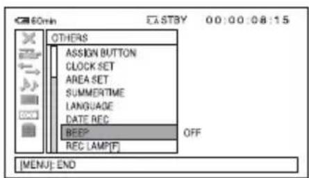 SONY HXR-NX5P - Turn the SEL/PUSH EXEC dial until the desired menu item is highlighted, then press the dial to select the item. - 1