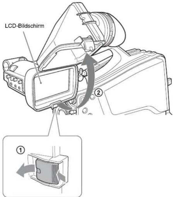 SONY HXC-FB75KC - Hochstellen des Sucherzylinders - 1