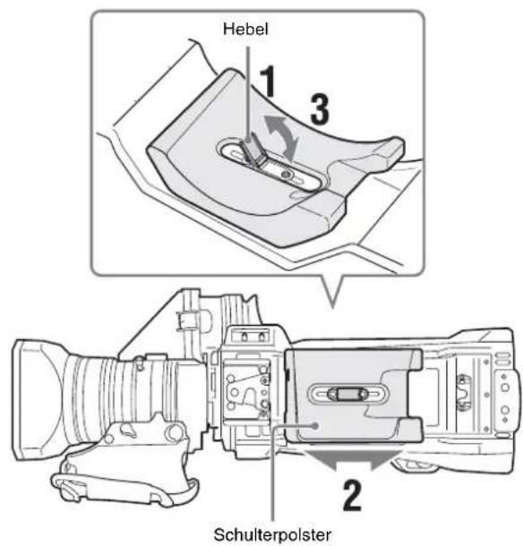 SONY HXC-FB75KC - Einstellung der Schulterpolsterposition - 1