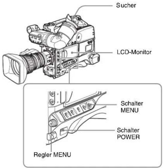 SONY PDW-F330K - Anzeige von Menüs - 1