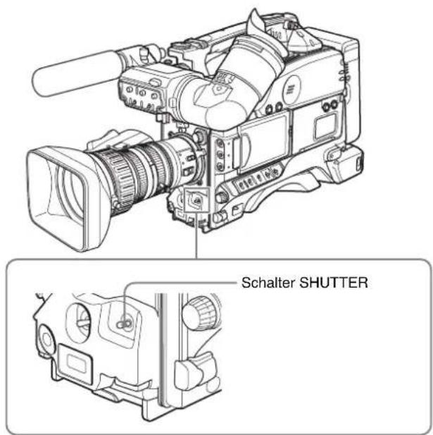 SONY PDW-F330K - Stellen Sie den Schalter SHUTTER von ON auf SEL. - 1