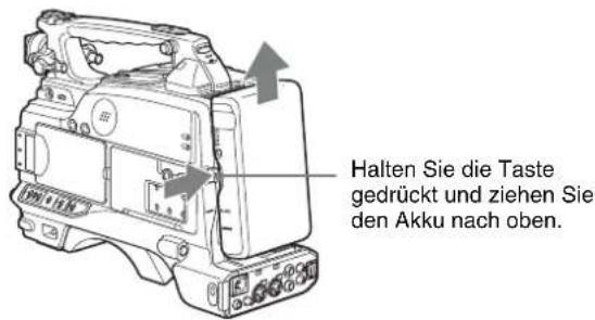 SONY PDW-F330K - Abnahme des Akkus - 1