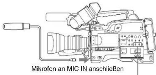 SONY PDW-F330K - Verwendung des vom Camcorder abgenommenen Mikrofons - 1