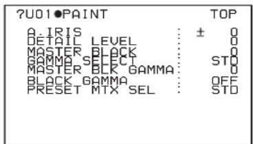SONY PDW-F330K - Stellen Sie mit dem Regler MENU die gewünschte Seite ein. - 1