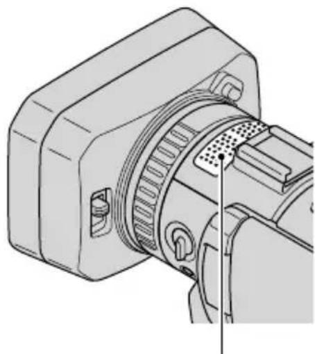 SONY HXR-NX70P - Verwenden des eingebauten Mikrofons - 1