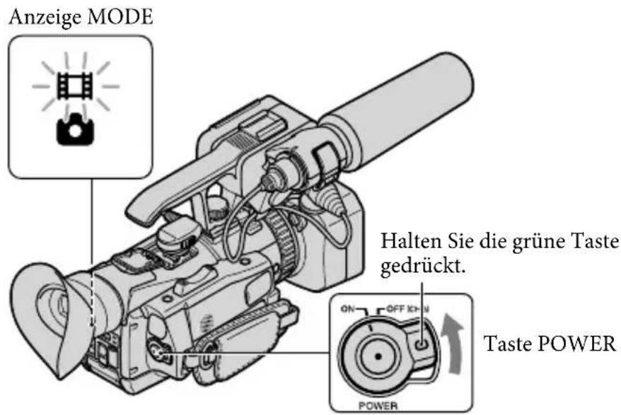 SONY HXR-NX70P - Schritt 3: Einschalten des Geräts und Einstellen von Datum und Uhrzeit - 1
