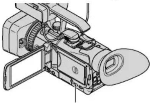 SONY HXR-NX70P - Wechseln der Anzeige auf dem LCD-Bildschirm - 1