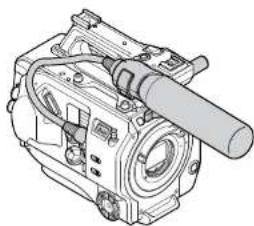 SONY PXW-FS7M2 - Einstellen der Position der Mikrofonhalterung - 2