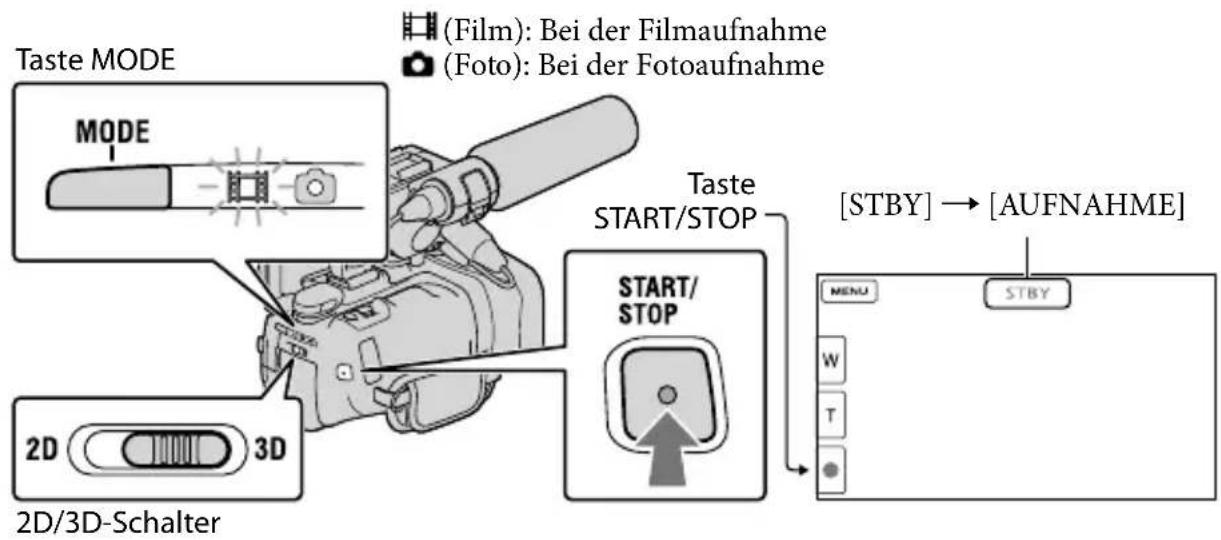 SONY HXR-NX3D1E - Aufnehmen von Filmen - 1